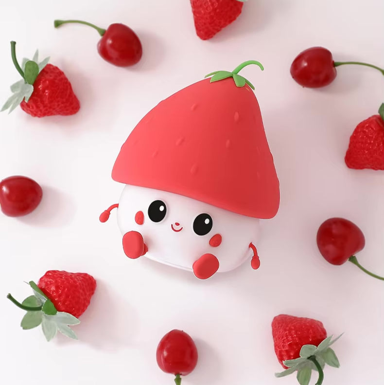 Tagada 🍓 : fraise Veilleuse en silicone à lumière chaude tamisée recharge USB